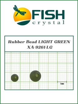 Бусины резиновые Rubber Bead LIGHT GREEN XA-9261