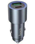 Автомобильное заряд. устр. Hoco Z60 1USB/1C 48W серый