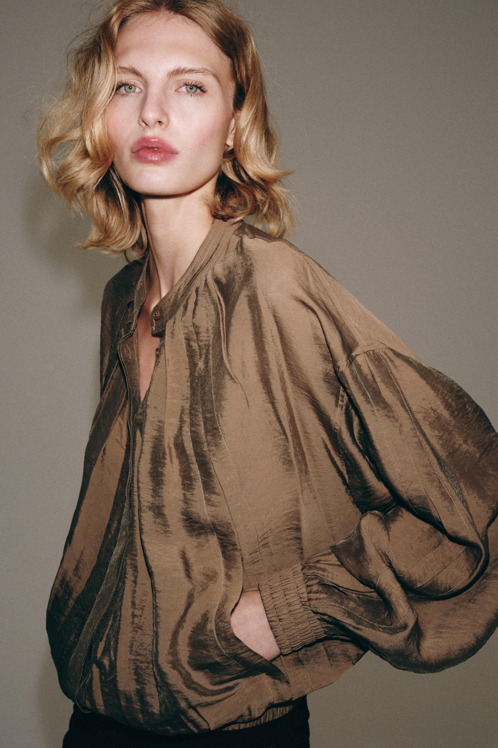СТРУЯЩАЯСЯ РУБАШКА ZW COLLECTION — ZARA