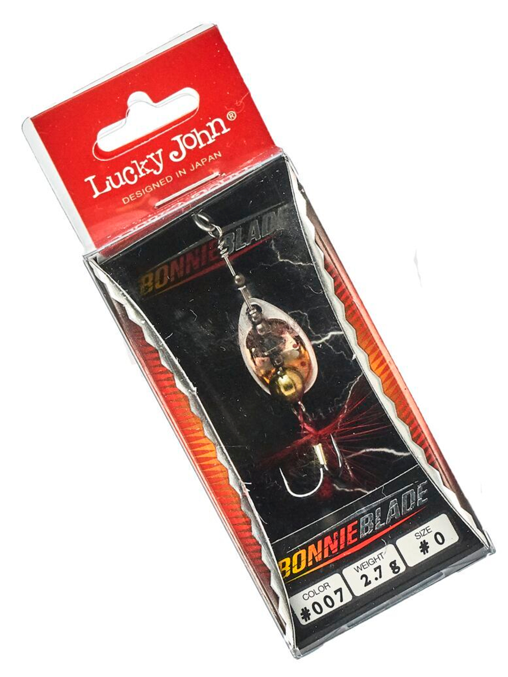 Блесна вращающаяся Lucky John BONNIE BLADE 00 02.7г 007 в блистере