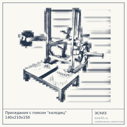 Приседания с поясом "колодец" 140х210х150 — от 138 000 ₽