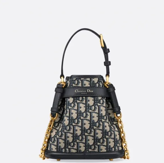Сумка Dior C'est Dior, модель среднего формата синий