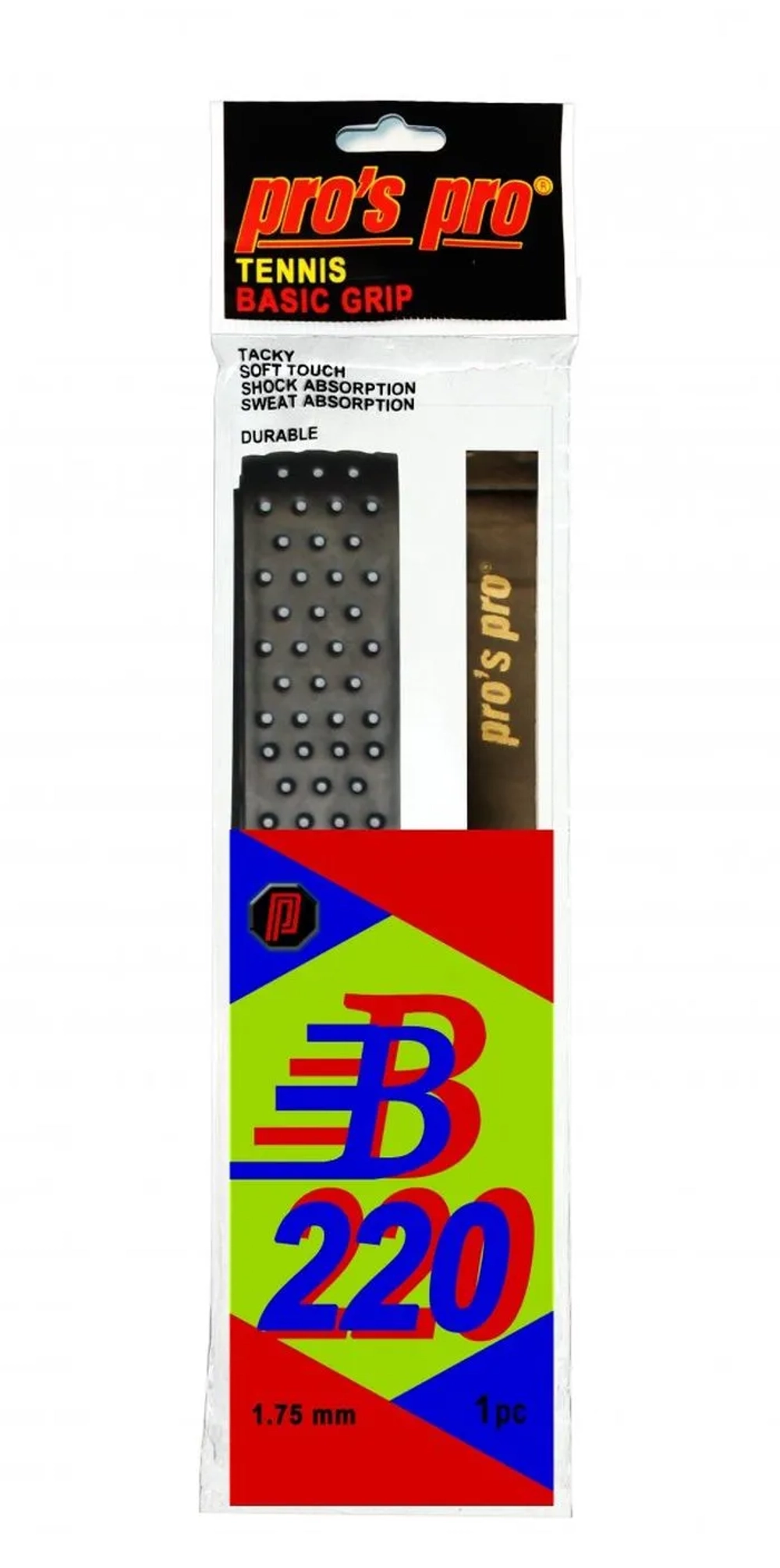 Базовая теннисная намотка Pro's Pro Basic Grip B 220 1P - black