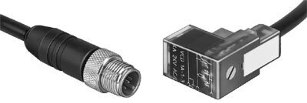 KMEB-2-24-M12-0,5-LED Штекерная розетка с кабелем