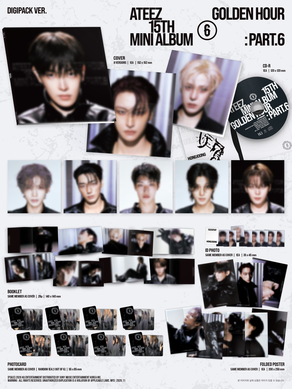 Альбом ATEEZ - GOLDEN HOUR : Part.6 (DIGIPACK Ver.)