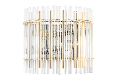 Настенный светильник Crystal Lux AURELIO AP2 GOLD+CHROME/TRANSPARENT