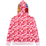 A Bathing Ape Big Abc Camo Shark Full Zip Худи розовый
