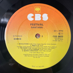 Винтажная виниловая пластинка LP Santana Festival (Англия 1976)