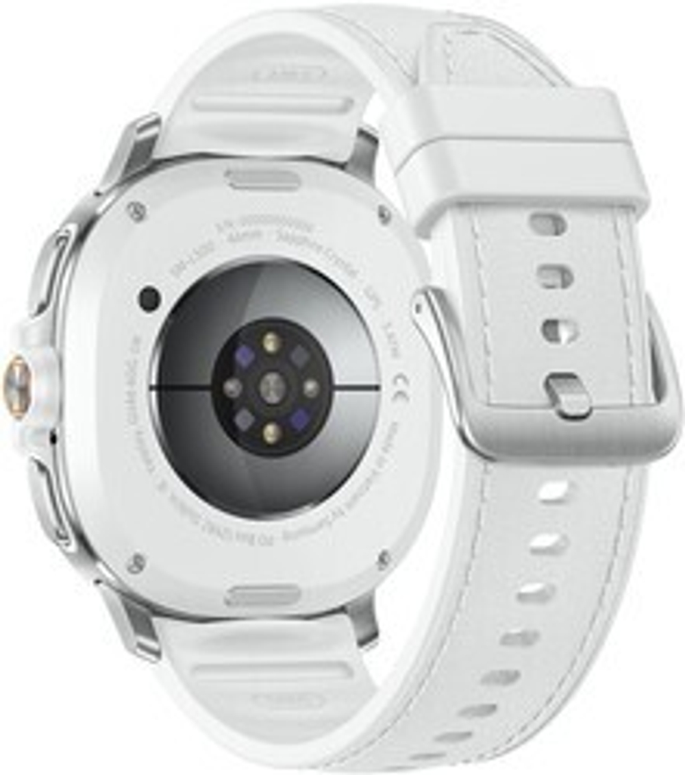 Смарт-часы Samsung Galaxy Watch8 Classic LTE 46mm [корпус - серебристый, ремешок - белый, 1.34", Super AMOLED, 438x438, IP68, Bluetooth, NFC, Wi-Fi, для Android 12.0 и выше]