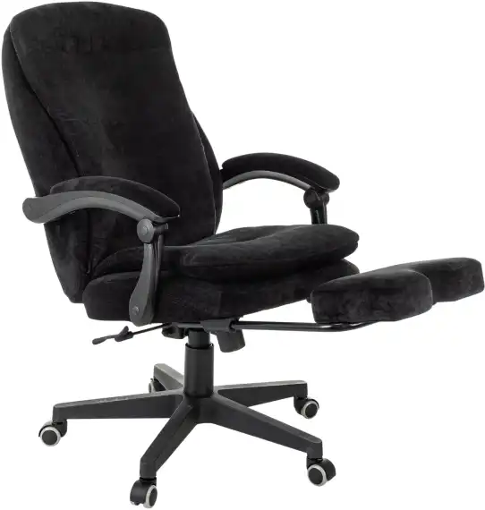 Кресло руководителя Бюрократ T-9950MSG-F Fabric черный Light-20 крестов. пластик подст.для ног