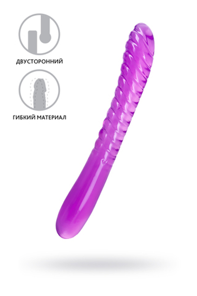 Двусторонний фаллоимитатор A-Toys Frica фиолетовый 23 см