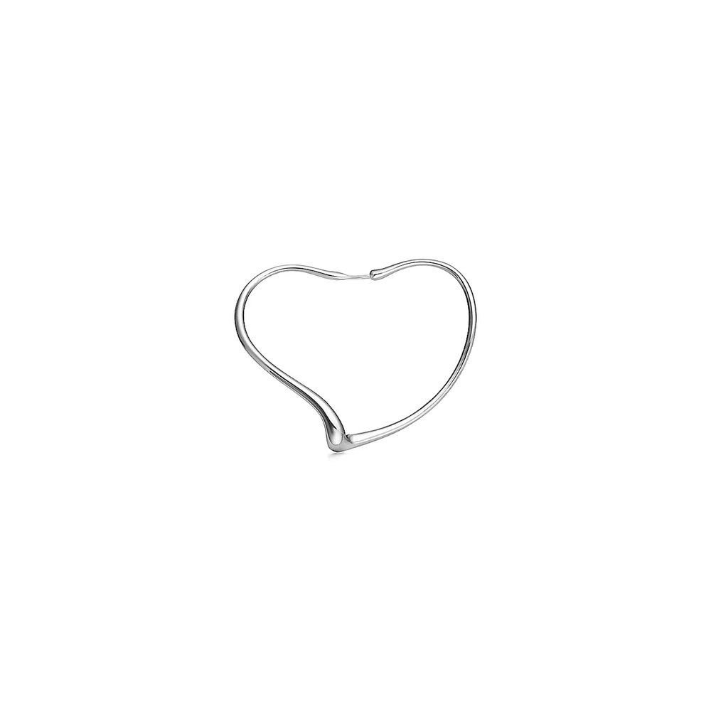 Серьги - кольца из серебра 925 , Tiffany💠Open heart.  ✨Exlusive✨ В наличии
