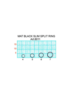 Заводное кольцо рыболовное MAT BLACK SLIM SPLIT RING 6011 №7