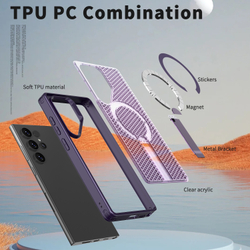 Прозрачный чехол Mesh Pro Magnetic Case для Samsung Galaxy S23 Ultra