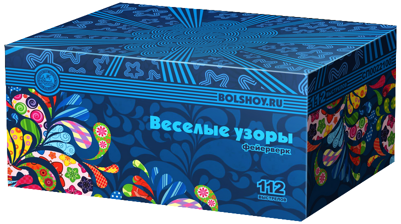 Батарея салютов "Веселые узоры" Батарея салютов "Веселые узоры"