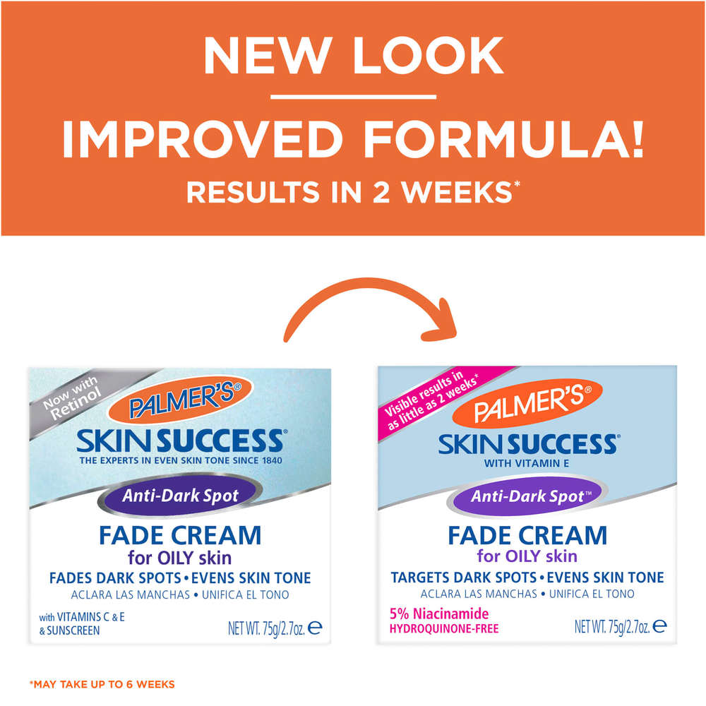 Palmer's, Skin Success® с витамином E, крем для обесцвечивания пигментных пятен для жирной кожи, 75 г (2,7 унции)