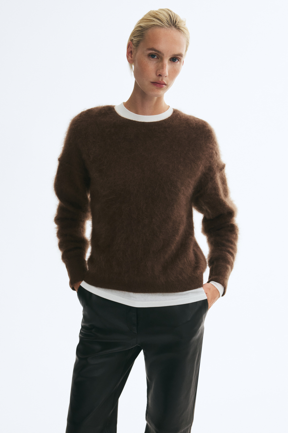 Шерстяной джемпер — короткая модель - H&M