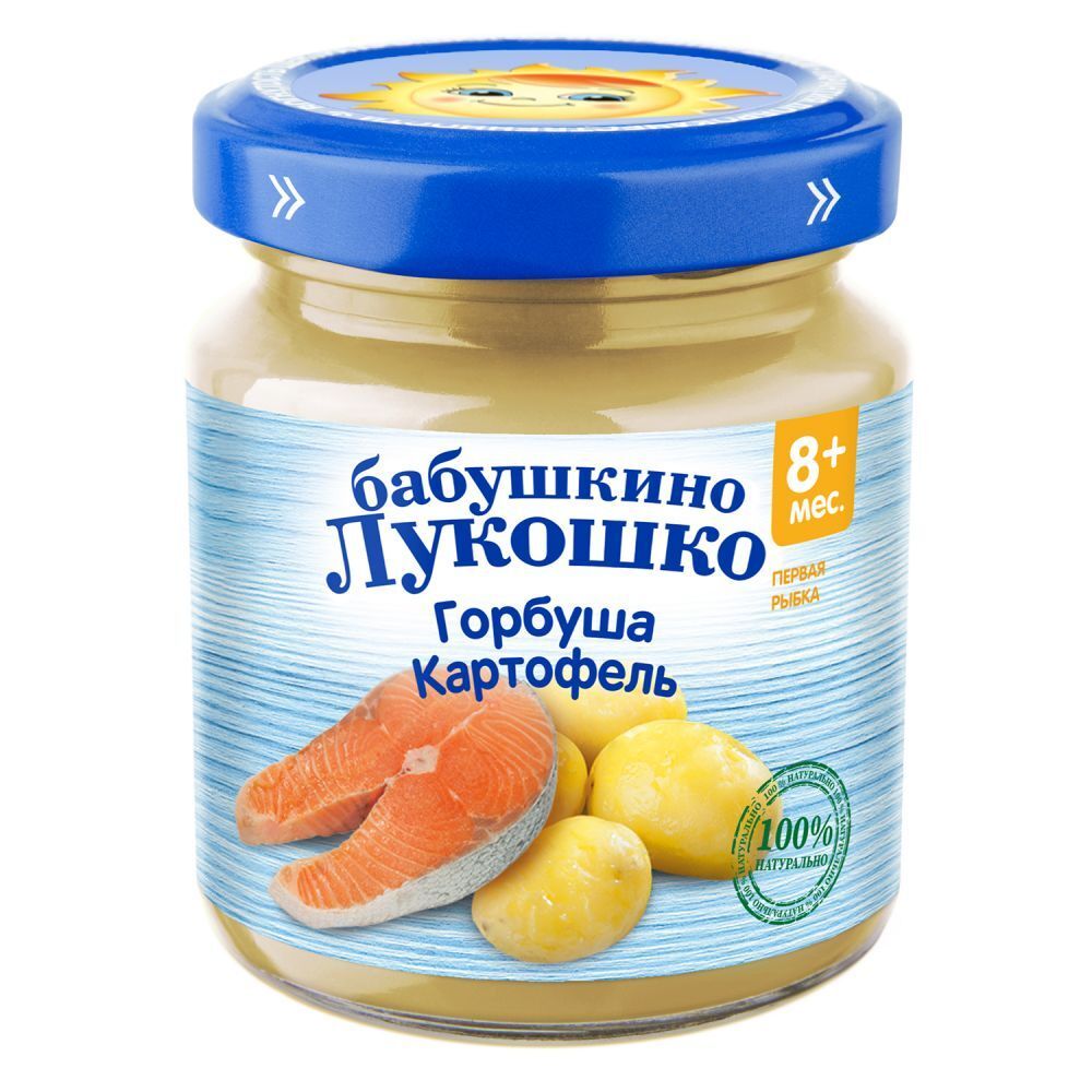 Пюре Бабушкино Лукошко 100 г Горбуша с картофелем