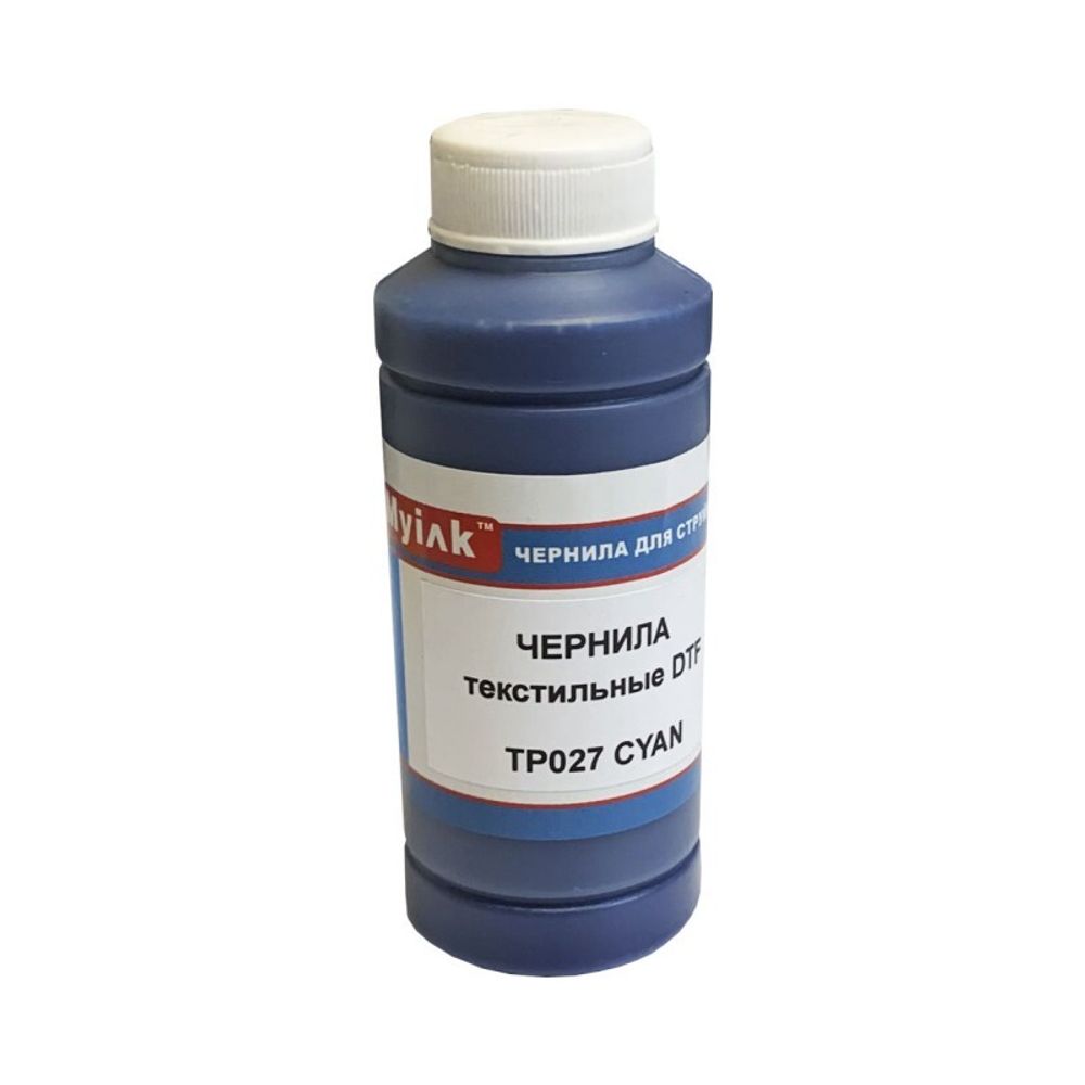 Чернила MyInk TP027C текстильные DTF для EPSON (100мл) cyan Чернила MyInk TP027C текстильные DTF для EPSON (100мл) cyan