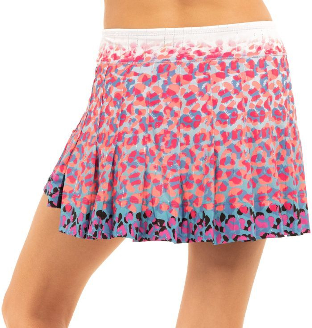 Теннисная юбка Lucky in Love Novelty Lucky Leopard Skirt - multicolor