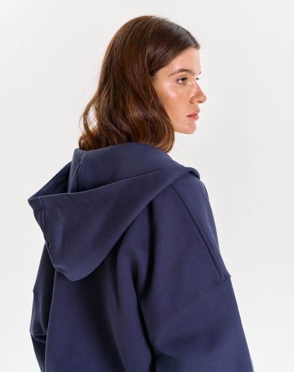 Худи Zip Logo de base 01 Navy - фото 6