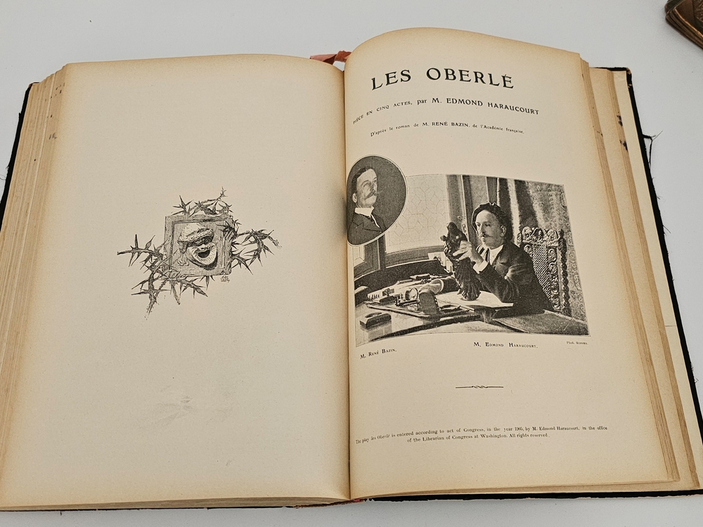 "Театр. La fille de Jorio: tragédie pastorale en 3 actes, de m. Gabrielle dAnnunzio traduite par G. Hérelle". 1905 г.