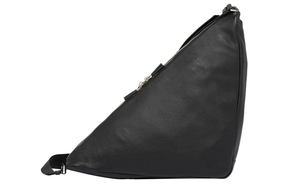 PRADA Large Leather Triangle Shoulder Bag