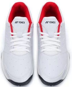 Мужские кроссовки теннисные Yonex Power Cushion SHT Lumio 3 - white/red