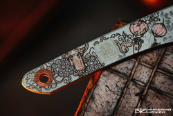 Нож NC Custom KOI Dragon, Grey