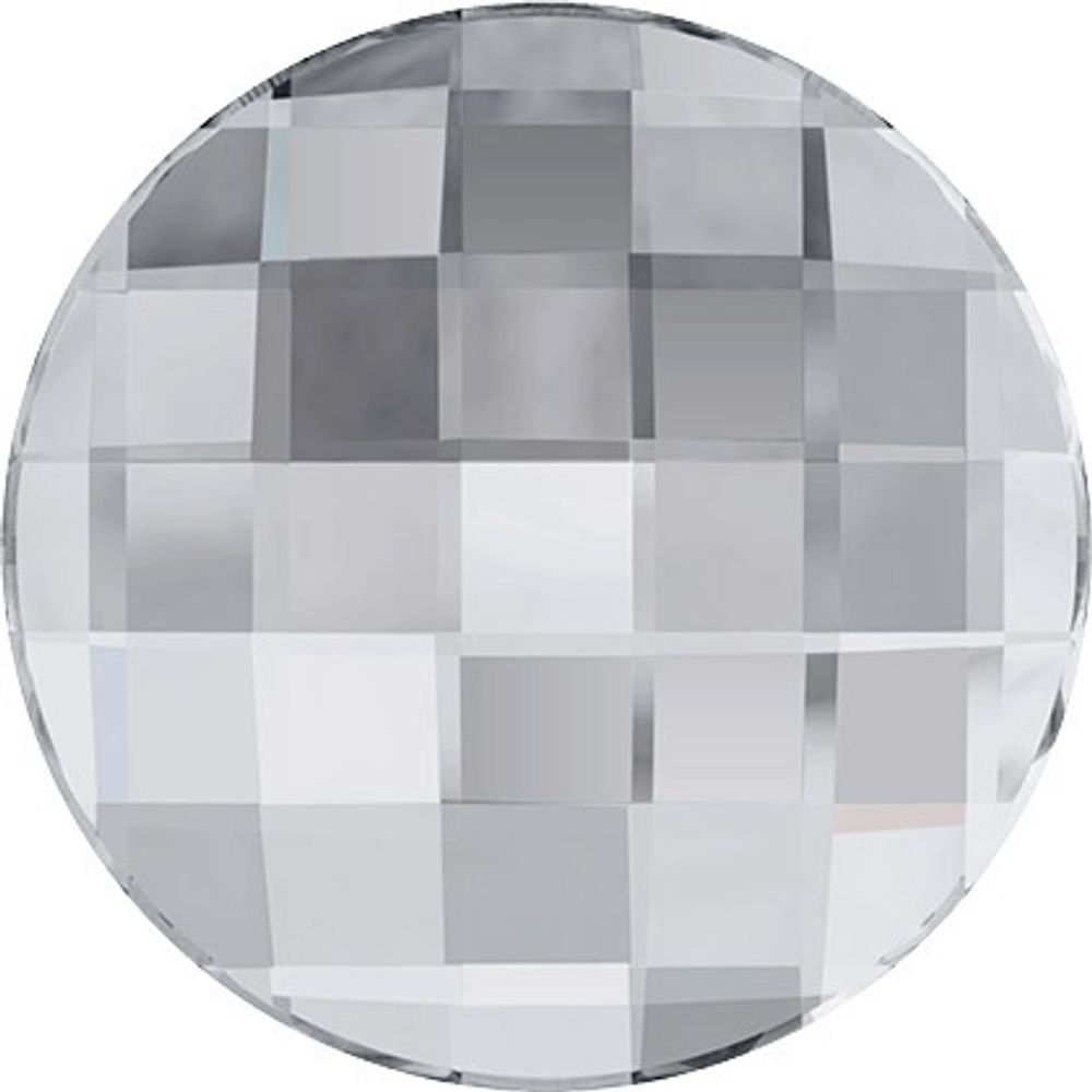 Стразы клеевые стекло 14 мм, 24 шт, белый (crystal), Preciosa 438-11-302 i