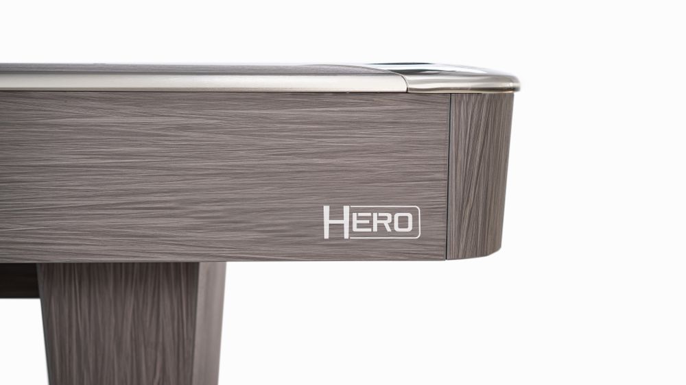 Бильярдный стол для пула Rasson Hero 9 ф (серый, сланец 25 мм) в комплекте с плитой, аксессуарами и сукном