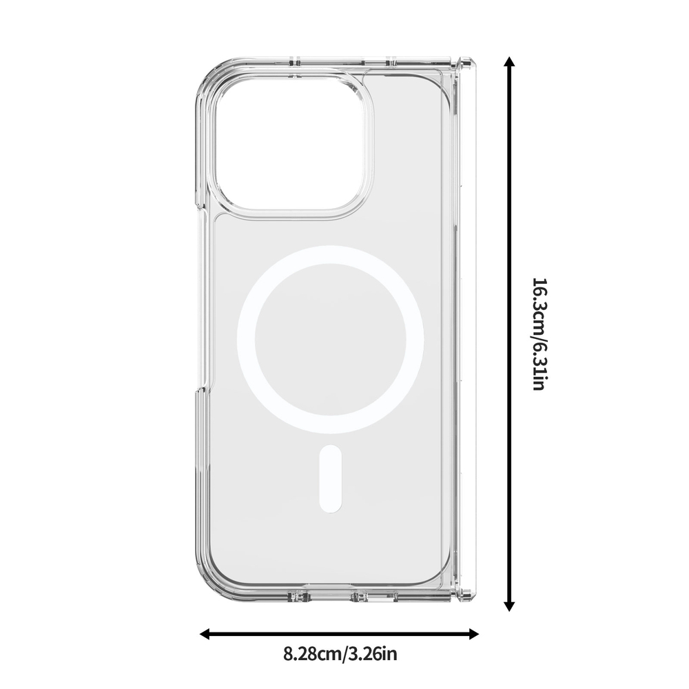 Прозрачный защитный чехол с MagSafe для Google Pixel 11 Pro Fold, серия Clin Mag Series от Dux Ducis