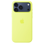 Силиконовый чехол Apple Silicone Case with MagSafe для iPhone 17 Pro Max, Neon Yellow