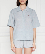 Льняная пижамы Ithaca Tommy Hilfiger - голубой(UW0UW04519)
