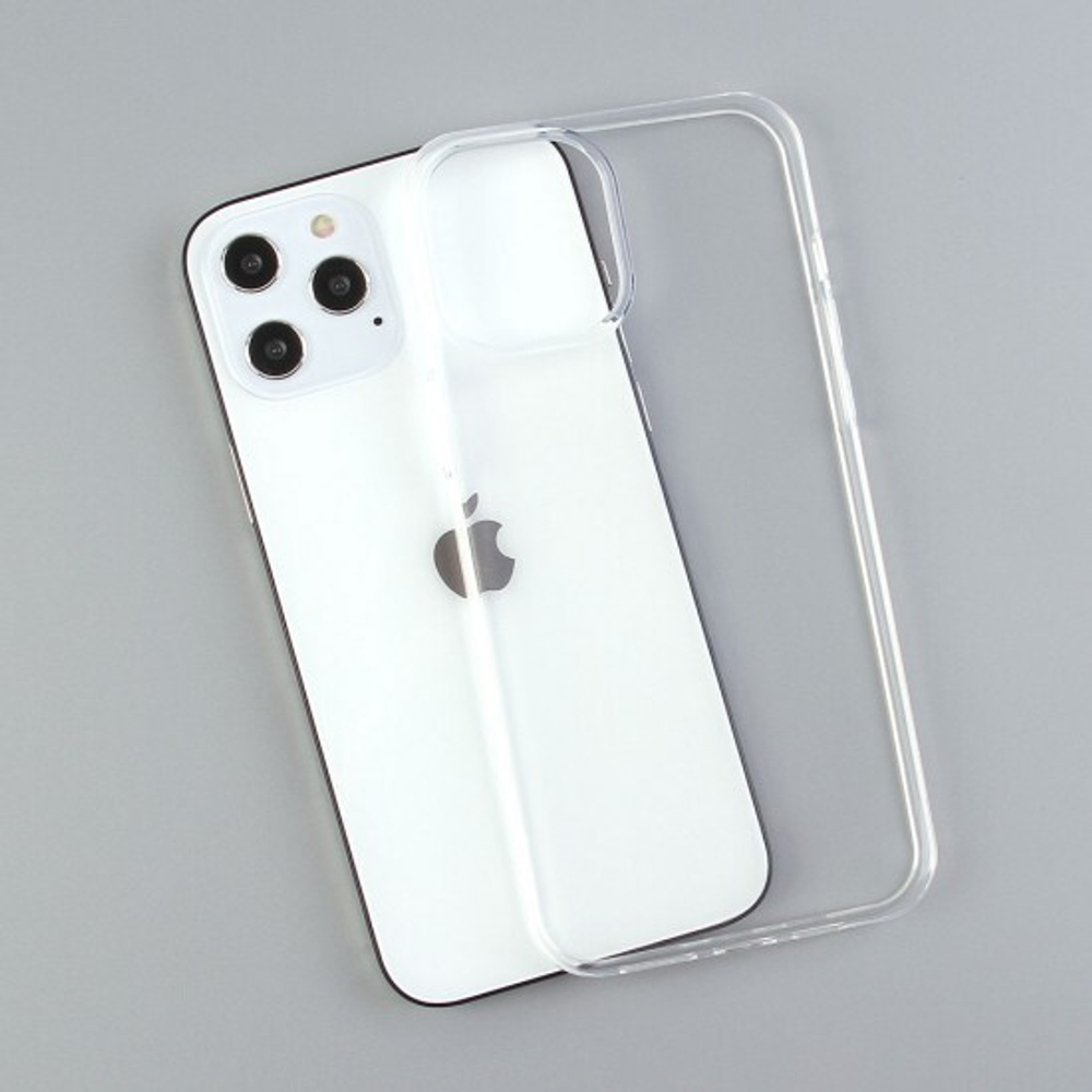Силиконовый чехол для iPhone 12 Pro Max, 0.8 мм, 011808 Прозрачный