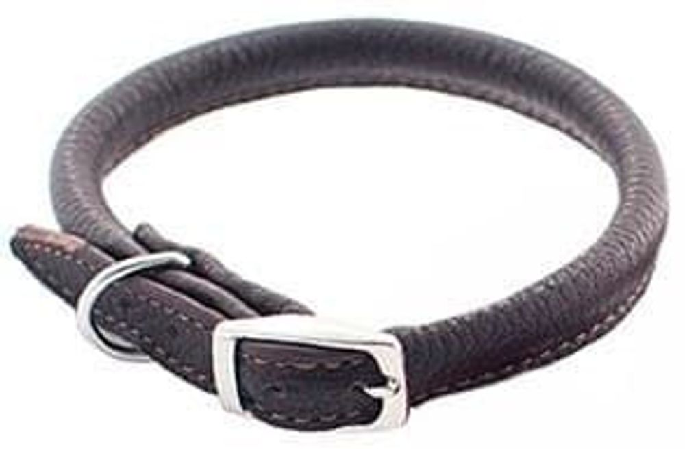 Ошейник (Zoo-M) "Cord" 5мм*18-22см круглый, кожа, черный Ошейник (Zoo-M) "Cord" 5мм*18-22см круглый, кожа, черный