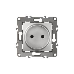 Розетка ЭРА Серия 12 12-2105-03 2P 16A-250В IP20 алюминий | Эра 12