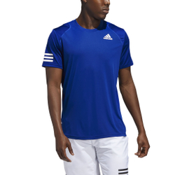 Мужское теннисное поло adidas Club 3 Stripes T-Shirt Men - Blue