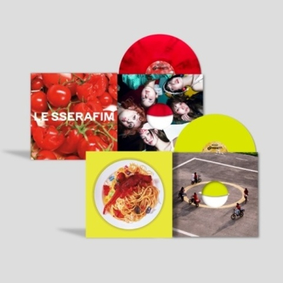 Альбом LE SSERAFIM - SPAGHETTI 1st Single Album Vinyl RANDOM Version