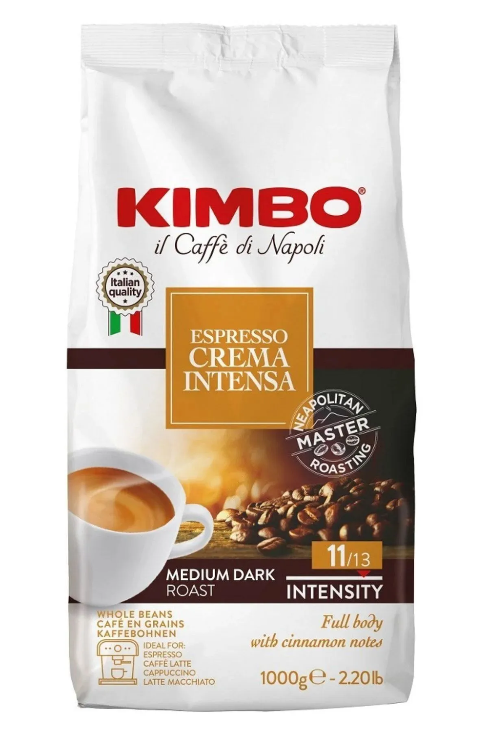 Кофе в зернах Kimbo Espresso Crema Intensa, 1 кг (Кимбо)