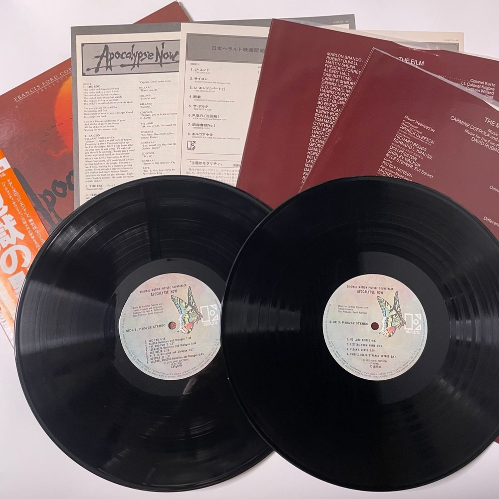 Винтажная виниловая пластинка LP Francis Coppola Apocalypse Now Музыка Из Кинофильма Апокалипсис Сегодня (Япония 1979) (Оби)