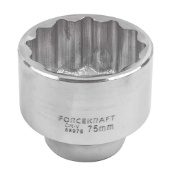 Головка 75мм 1''12гр. FORCEKRAFT FK-58975