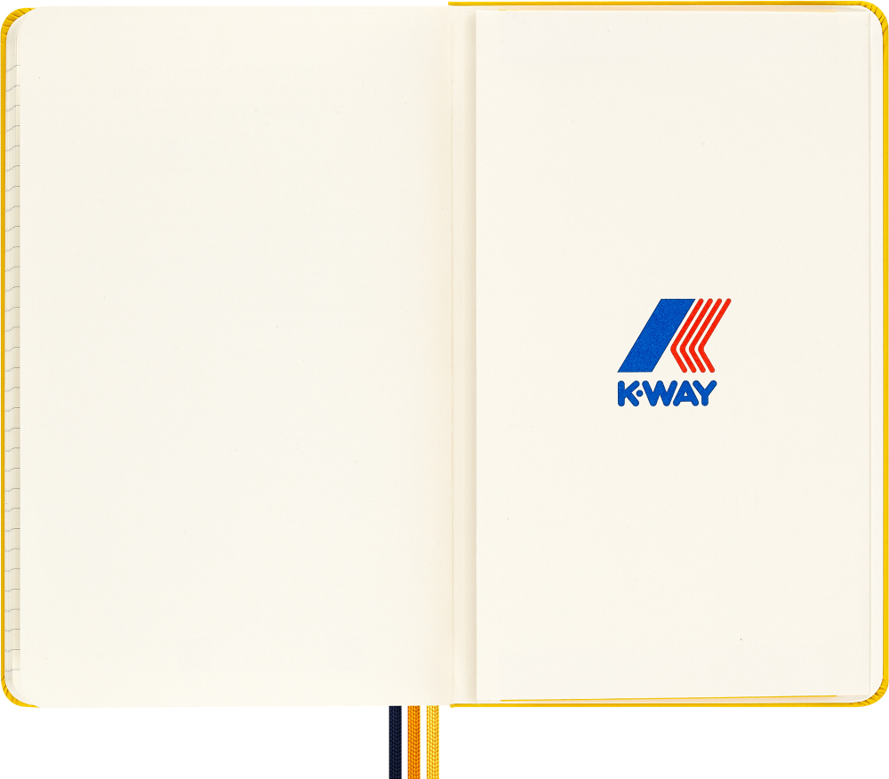 Блокнот Moleskine LE K-Way (SKQP060KWYELLWT05) 13х21 см, текстиль, 240 стр. в линейку, желтый
