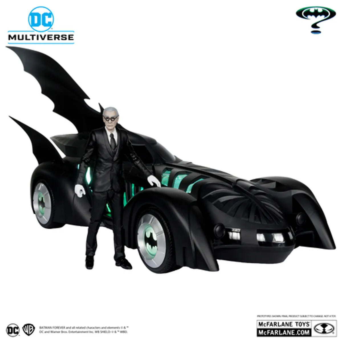 Фигурка McFarlane Toys DC: Alfred Pennyworth & Batmobile (Batman Forever) (Gold Label Exc)