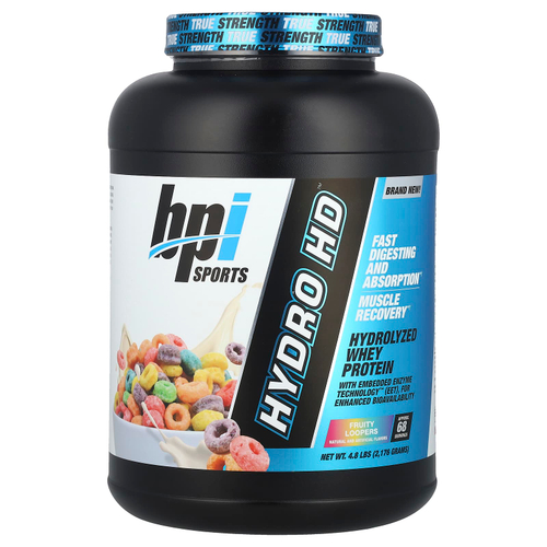 BPI Sports, Hydro HD ™, гидролизованный сывороточный протеин, фруктовый коктейль, 2176 г (4,8 фунта)
