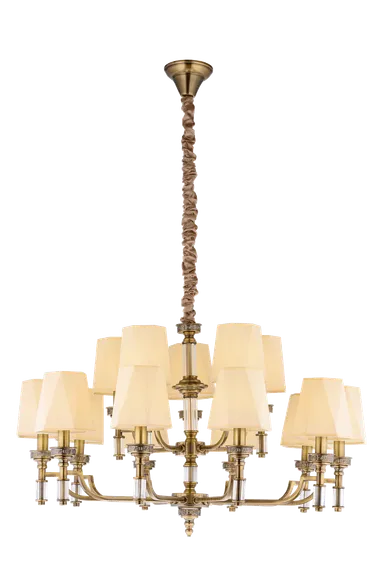 Люстра подвесная NewRgy 8679/10+5BR BRONZE, 15×40 Вт, бронзовая