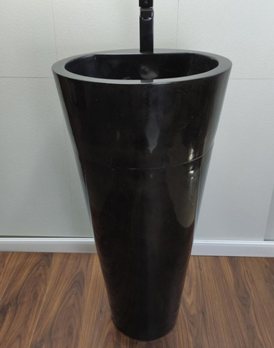Раковина напольная из мрамора Black MN-01364 (40*40*90 см)