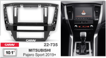 Mitsubishi Pajero Sport 2019+, 10.1" (Carav 22-735)