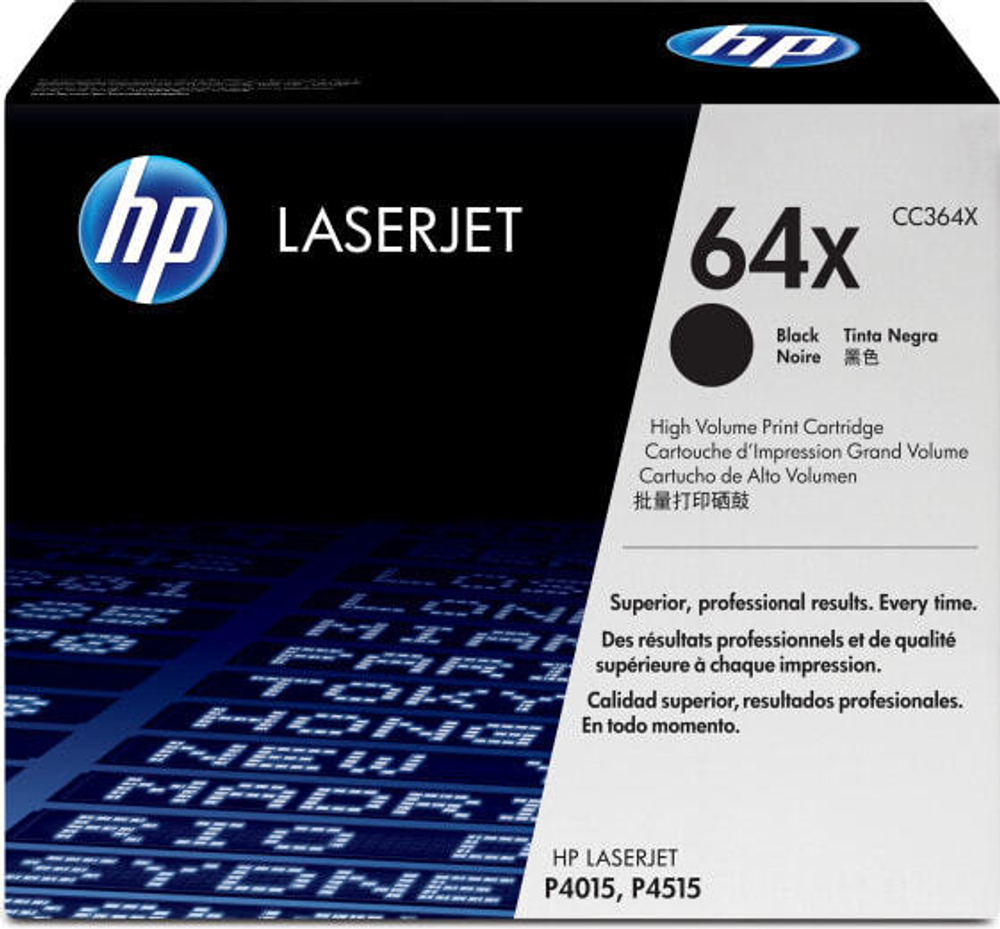 Картридж тонерный  Подлинный Черный 1 шт HP 64X CC364X