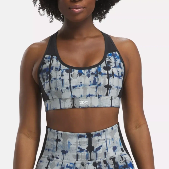 Топ спортивный женский Reebok Lux Perform Racer Bra-AOP